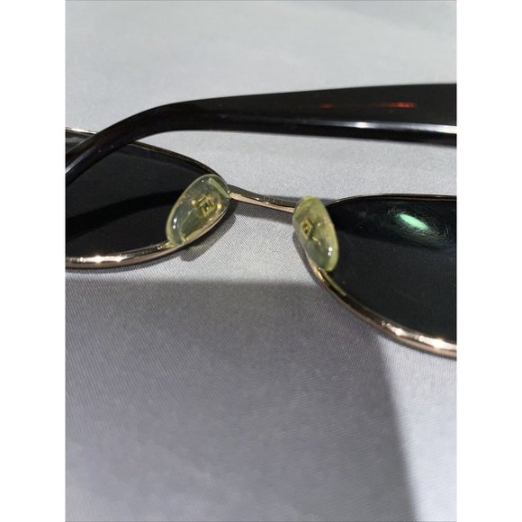 Fendi Italy Vintage 80s Oval Gold Logo Frame Eyeglasses Sunglasses With Case main image 14